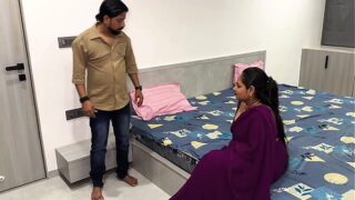 Hot babe could not make her fr husband happy but his huge cocked friend can