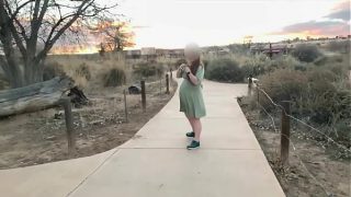 Pregnant woman has a fun day with her daddy